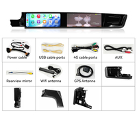 Radio Multimedia Mobil Android 15 Layar Ganda ZWNAV 12.3 inci dengan GPS Navigasi untuk Porsche Panamera 2017-2023, WiFi 4G, CarPlay, 8 Core
