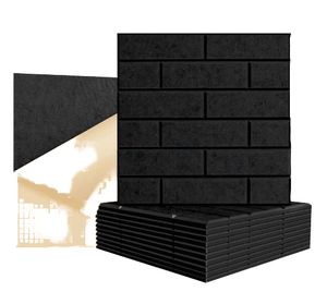 Modern Design 3D <b>Model</b> Design Eco-Friendly Polyester Self-Adhesive Acoustic Wall Panels for Sound Proofing Recording Studio - Product Image 1