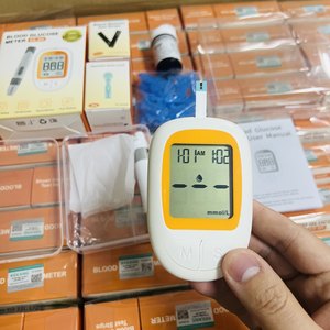 Kit de Monitor de Glucosa en Sangre Eléctrico sin Código, Glucómetro para Medir el Nivel de Azúcar en Sangre con <span class=keywords><strong>Tiras</strong></span> Reactivas, Lancetas 5s, para <span class=keywords><strong>Diabetes</strong></span> - Product Image 6