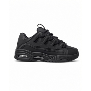 Men's Trendy Black Sneakers Textured Vamp Mesh Lining Breathable Lightweight Quick Drying Running <b>Shoes</b> for Sports Fitness - Product Image 2