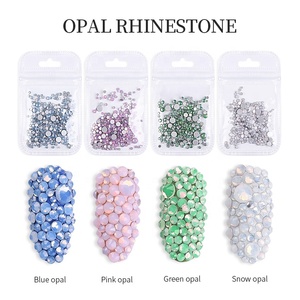 Strass SS4-SS20 opale pour ongles, tailles multiples, en cristal coloré, à fond plat, pour Nail Art, décorations pour vernis Gel UV 3D à faire soi-même, 1 boîte - Product Image 2