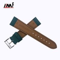 Bracelets de montre en cuir Saffiano de qualité supérieure, respirants et confortables, 21 mm, pour Apple Watch
