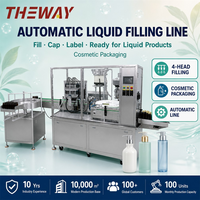 Machine de remplissage automatique de liquides en plastique à 8 buses, haute productivité, respectueuse de l'environnement, pour les bouteilles d'huiles essentielles, de parfums et de cosmétiques