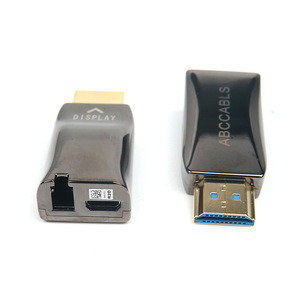 Mini Transceptor Óptico LC Dual-Core 4K para <span class=keywords><strong>HDMI</strong></span> 2.0, Extensor de Vídeo de Alta Definição, Conectores de Adaptador de Fibra Óptica - Product Image 3