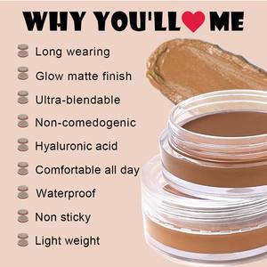 Crème <span class=keywords><strong>anti</strong></span>-cernes imperméable Ochain, longue durée, naturelle, utilisations multiples, maquillage, haute pigmentation, crème <span class=keywords><strong>anti</strong></span>-cernes végétalienne - Product Image 4