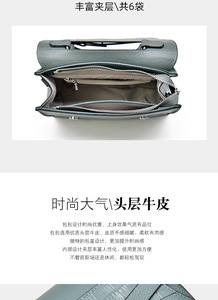 Nuevo Diseño de Bolso de Mano para Mujer, Bolso de Hombro Cruzado de Cuero Genuino con Asa Superior, Bolso de Hombro para Mujer - Product Image 2