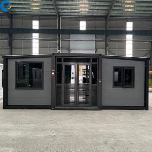 Maison préfabriquée modulaire en acier, extensible, en forme de conteneur, pour bureau de chantier, camp ou commerce de détail - Product Image 1