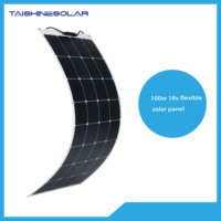 Haute efficacité 150W 100W 18V IBC panneaux solaires flexibles panneau solaire enroulable à couche mince pour camping RV panneau solaire personnalisé