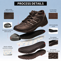 Chaussures de sécurité personnalisées en cuir véritable avec embout en acier antidérapant, semelle intermédiaire en fer anti-perforation, unisexe, EPI, pour travaux de construction, usine, hiver