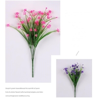YM grosir buatan 7-Fork Camellia musim semi rumput untuk pernikahan & Hotel & dekorasi rumah bunga plastik untuk natal DIY