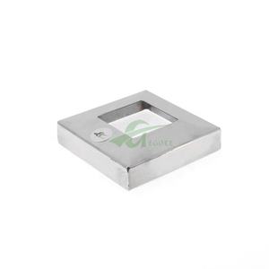 Decorazione pavimento Post tubo quadrato 40*40 50*50Mm corrimano Base piastra copertura ringhiera scala copertura Base tubo - Product Image 4