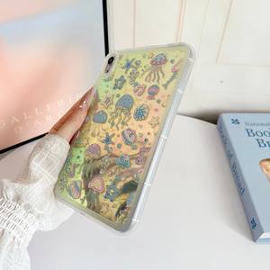 Pour iPad <span class=keywords><strong>Pro</strong></span> 13 M4 2024 étui souple clair coloré pour <span class=keywords><strong>Apple</strong></span> tablette <span class=keywords><strong>Air</strong></span> 13 M2 M3 <span class=keywords><strong>Pad</strong></span> <span class=keywords><strong>Pro</strong></span> 12.9 2018 2020 2021 2022 coque arrière en TPU - Product Image 4