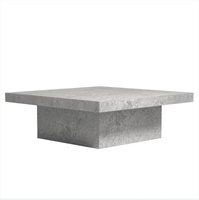 Table basse ferme Table basse carrée à LED