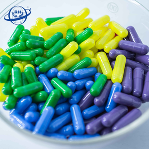 Cápsulas de gelatina azul, cápsula de gel blanco impresa, tamaño 0 - Product Image 2