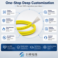 Fil de connexion solide Jufeng UL1015 16AWG - Conforme ROHS, isolé en PVC, cuivre étamé, 600V 105 ℃   Ruban adhésif IP44 100m pour application automobile