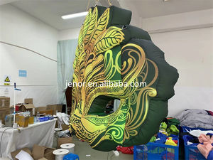 Maschera gonfiabile in maschera in oro per l'illuminazione di decorazioni per feste maschera gonfiabile - Product Image 5