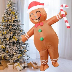 Wholesale Cosplay <b>Costumes</b> Gingerbread Outfit <b>Inflatable</b> Christmas for Party Event Polyester Material Easy Setup Unisex - Product Image 2
