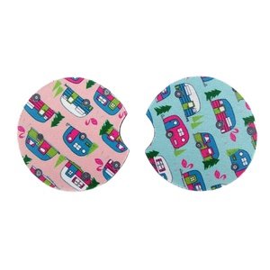 Wholesale Custom Logo 6mm Neoprene Drinks <b>Car</b> <b>Cup</b> <b>Holder</b> Coaster - Product Image 2