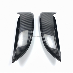 Fibre de carbone sèche + PP <span class=keywords><strong>GT4</strong></span> RS Style Side Bumper Air Vents pour <span class=keywords><strong>Porsche</strong></span> 718 Cayman Boxster Fender Side Vent Trim - Product Image 3