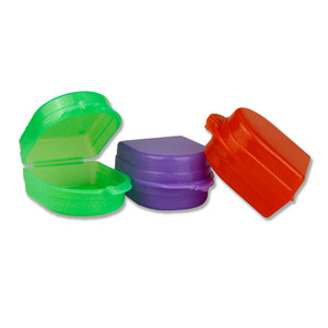 Portable Plastic <b>Denture</b> Case Sparkly Design For <b>Denture</b> Cleaning And Care 23g Multi Color Options - Product Image 4