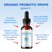 Supplément probiotique végan sans OGM personnalisé de 60ml Vitamines liquides saines pour le système immunitaire et digestif pour adultes et adolescents