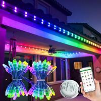 Extérieur ip68 chaîne unique led rgb ws 2811 12mm 5v 12v façade dmx linéaire led pixel ws2811 modul maille
