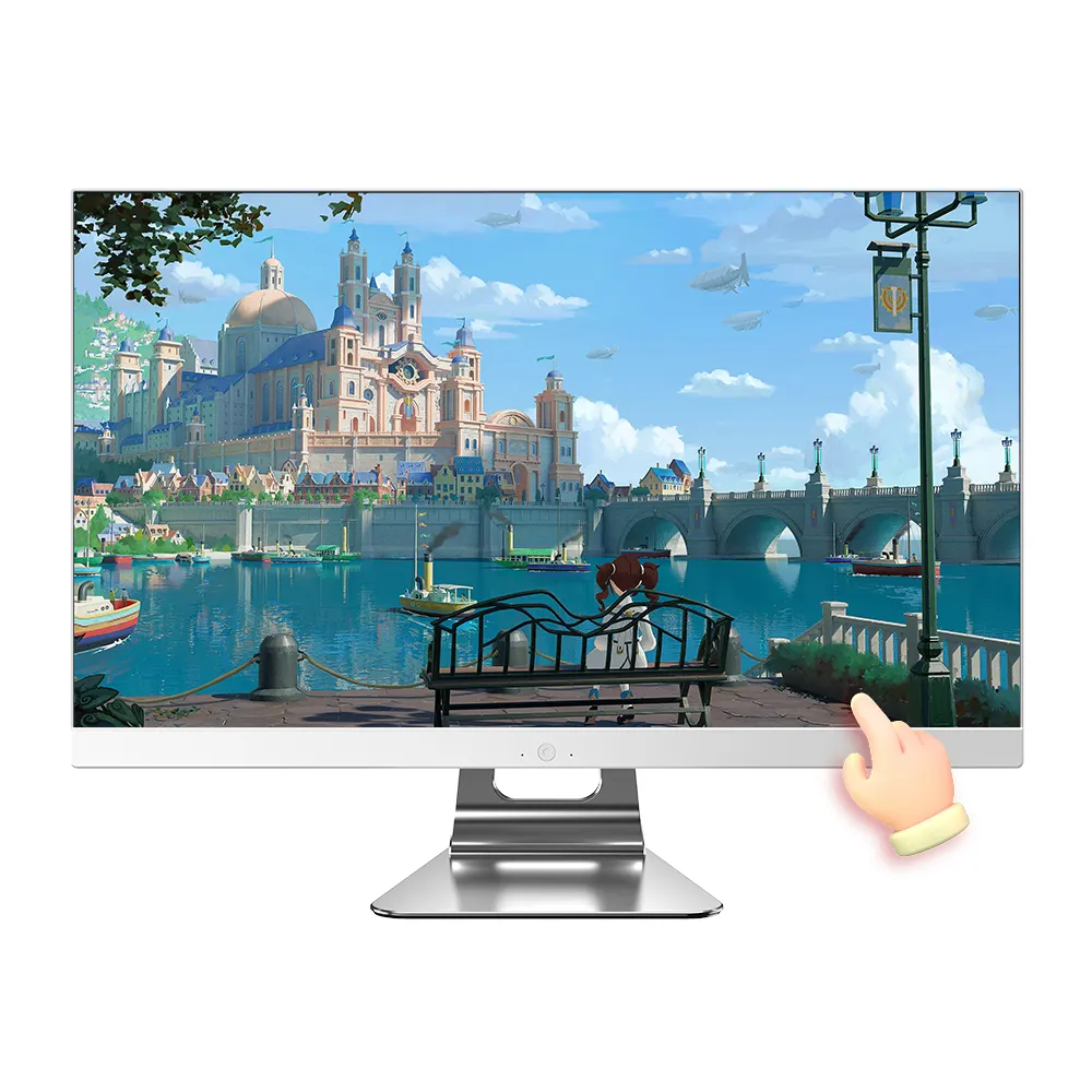 PC de jeu haut de gamme 24 pouces carte mère de bureau i5 11600 16 gb ram ddr4 ordinateur tout en un avec webcam