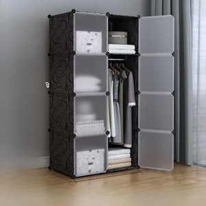 折叠式组装便携式Diy塑料衣柜橱柜 - Product Image 5