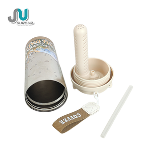 Set Regalo di Thermos e Tazza <span class=keywords><strong>da</strong></span> Caffè in Titanio Puro con Sciarpa in Seta, Set Regalo Aziendale per Dirigenti - Product Image 3