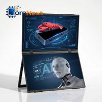 Monitor Portátil Plegable CoreNest de 15.6 Pulgadas con Pantalla Dual 2K, Pantalla Extensora para Laptop para Productividad en la Oficina, Reuniones de Negocios