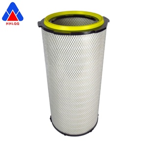 Filtro de aire de compresor de buena calidad de la industria Elemento de cartucho de filtro plisado de aire no tejido Cartucho de filtro de polvo elíptico - Product Image 1