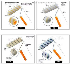 Vente en gros de 9 pouces mini brosse à rouleau éponge de peinture en laine à cheveux longs en polyester durable bricolage/industriel sans angle mort - Product Image 4