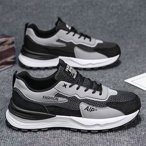 Scarpe sportive da corsa da <span class=keywords><strong>uomo</strong></span> traspiranti con lacci, antiscivolo, per il tempo libero, di alta gamma, con suola in gomma, ammortizzanti, casual. - Product Image 3