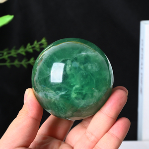 Wholesale Healing <b>Crystal</b> <b>Balls</b> Natural Gemstone Green Fluorite <b>Crystal</b> <b>Ball</b> Spheres for Feng Shui - Product Image 6
