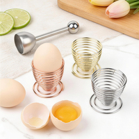 Ensemble d'ouvre-œufs facile, ensemble de casse-œufs en acier inoxydable, ensemble complet d'outils pour œufs à la coque