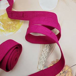 Cinta Elástica Jacquard de Color HH4K LS840-18, Cinturón Elástico Suave, Cinta Decorativa para Prendas, Accesorios de Costura, Nylon - Product Image 1