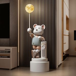 Eco-Friendly <strong>Large</strong> Resin Bear <strong>Ornaments</strong> for Living Room TV Cabinet Sofa Floor Decorations Violent Piggy Bank Bluetooth Speaker - Product Image 1