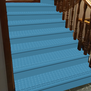Couvre- marches d'<span class=keywords><strong>escalier</strong></span> en PVC moderne de haute qualité résistant au vieillissement avec une épaisseur de 3 mm/4 mm, classe de résistance au feu B1 pour escaliers intérieurs - Product Image 6