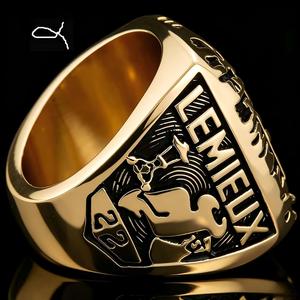 Anillo de Campeonato de los New Jersey Devils de <span class=keywords><strong>1995</strong></span>, Anillo Conmemorativo de la Liga Nacional de Hockey, Anillo de Aleación para Fanáticos - Product Image 2