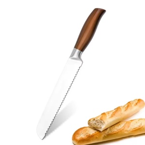 New Design Stainless Steel Kitchen <b>Knives</b> Kitchen Chef <b>Knife</b> <b>Bread</b> <b>Knife</b> Utility <b>Knife</b> with Wood Grain Handle - Product Image 3