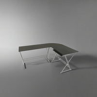 Bureau d'ordinateur en métal blanc écologique pour la maison ou le bureau