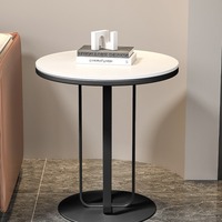 Tables consoles modernes en dalles de pierre, style luxe léger, table d'appoint de canapé pour salon, table de chevet minimaliste pour chambre, haute capacité de charge