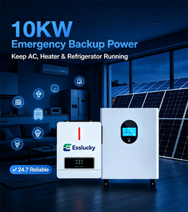Système de stockage d'énergie solaire hybride complet ESSLUCKY 10kw 15kw 20KW, kit d'alimentation hors réseau solaire - Product Image 5