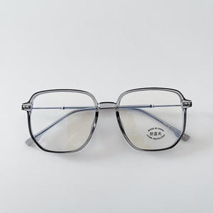 Nouvelles lunettes anti-lumière bleue surdimensionnées en TR90 avec rivets irréguliers à pois, monture complète unisexe, pour la mode et - Product Image 3