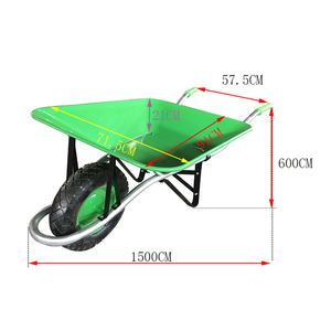 รถเข็นงานก่อสร้าง WB2700 โบลิเวีย ขายดี รถเข็นล้อยางสำหรับงานหนัก รถเข็นสวน พร้อมล้อยางลมขนาด 4.00-8 นิ้ว - Product Image 2