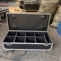 Flight case en aluminium sur mesure, flight case pour éclairage, flight case pour route, 8 en 1, pour 8 lampes LED PAR pour l'éclairage d'événements, PAR avec roues