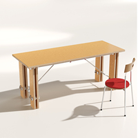 Meubles de bureau modernes Bureau d'ordinateur en bois intégré avec étagère simple Table d'ordinateur en forme de L pour la maison et la chambre à coucher avec tiroirs