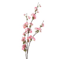 Petites fleurs artificielles de bégonia en soie, fausses plantes vertes, pour décoration d'entrée de salon, de mariage ou de maison, signifiant bon augure