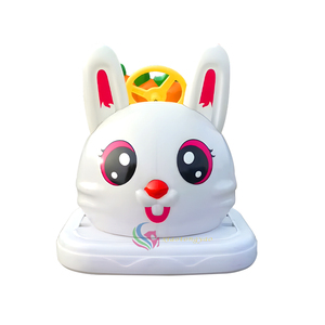 Voiture tamponneuse électrique en fibre de verre pour enfants, motif lapin mignon, pour parc d'attractions intérieur/extérieur, vente en gros du fabricant - Product Image 1
