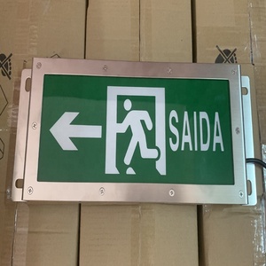 Luz de salida de luz de emergencia Led recargable de 6W de Venta caliente con lámpara de salida de emergencia de cuerpo de plástico de dos cabezas redondas - Product Image 5